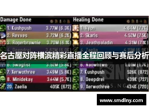 名古屋对阵横滨精彩直播全程回顾与赛后分析